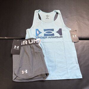 NWT Under Armour Athletic Set Girls Youth Size Small